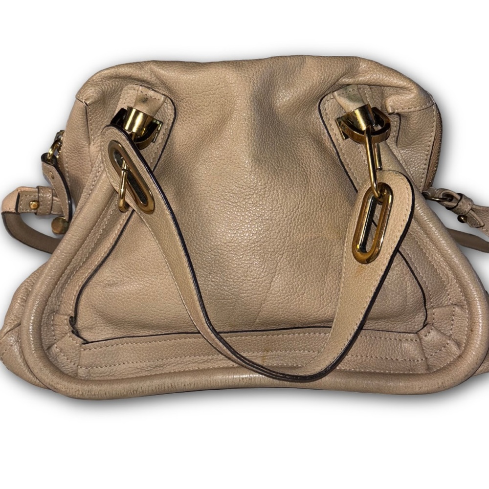 Chloé Paraty Medium Satchel – Neutral Leather